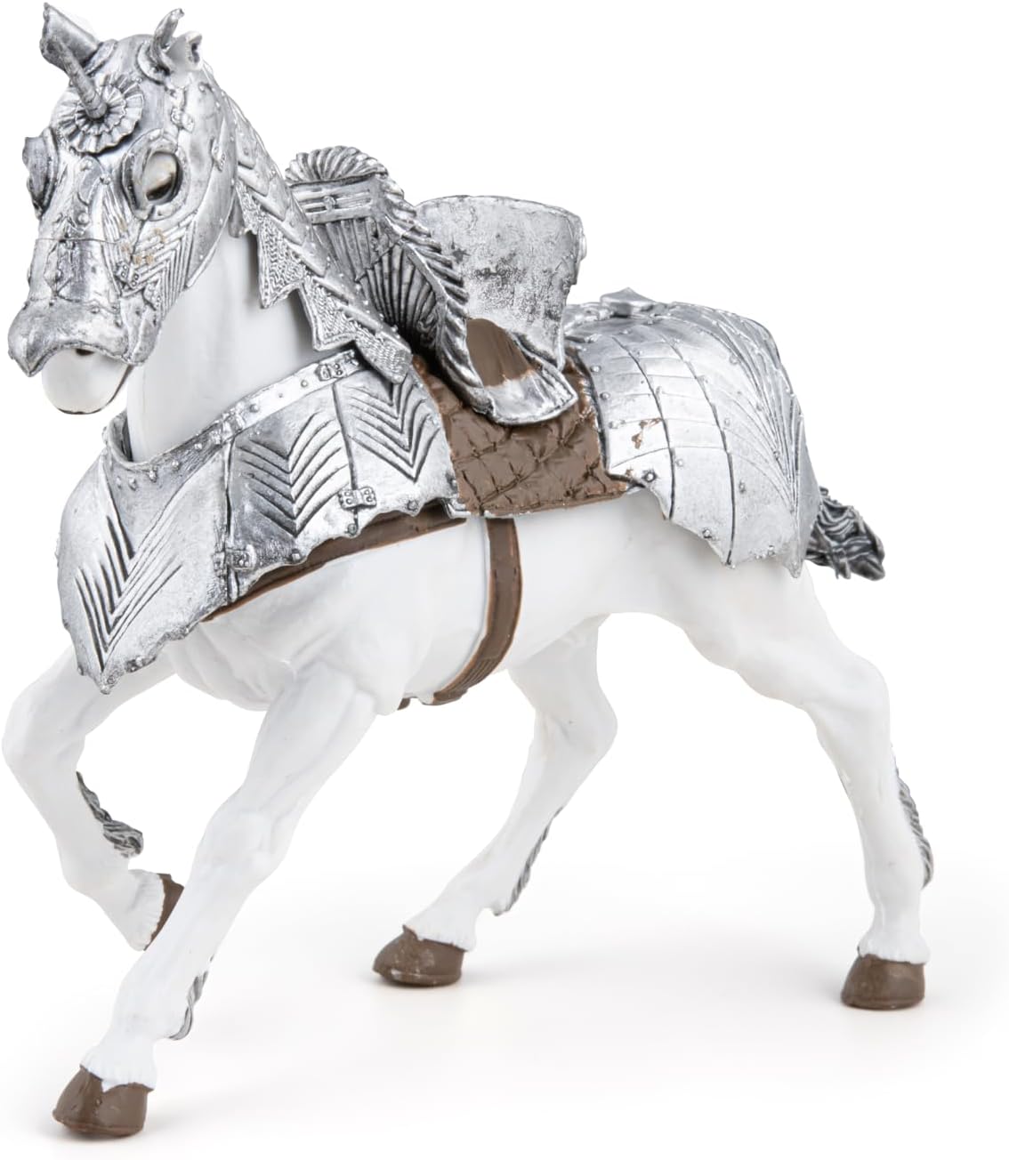 Figurina - Fantasy World - Horse in Armour | Papo - 1 | YEO