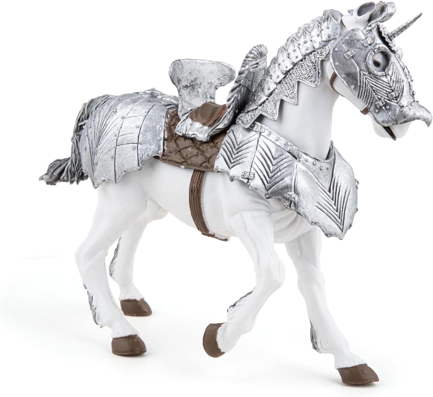 Figurina - Fantasy World - Horse in Armour | Papo - 2 | YEO