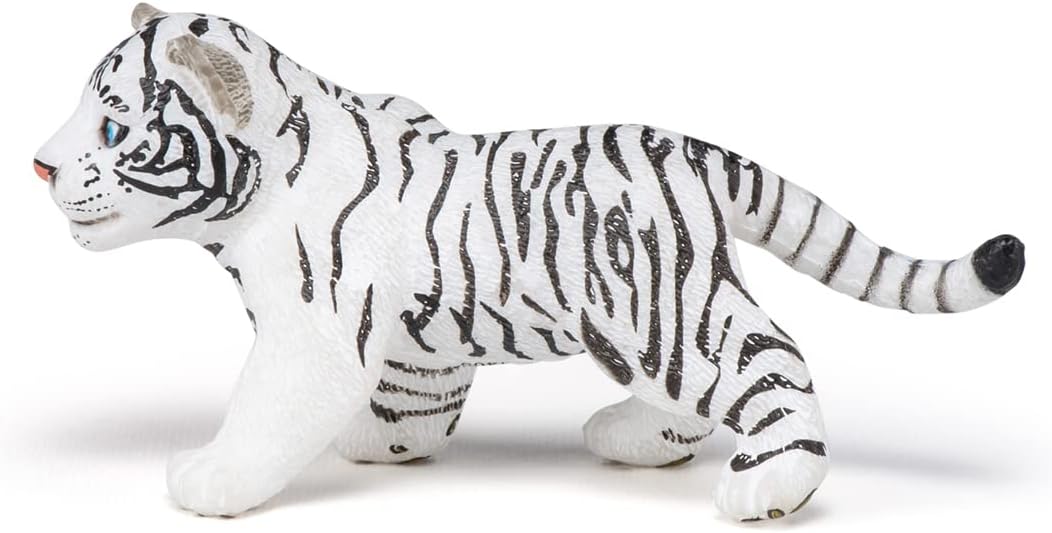 Figurina - Wild Animal Kingdom - White Tiger Cub | Papo - 4 | YEO