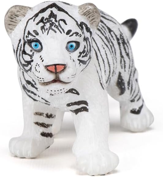 Figurina - Wild Animal Kingdom - White Tiger Cub | Papo - 5 | YEO