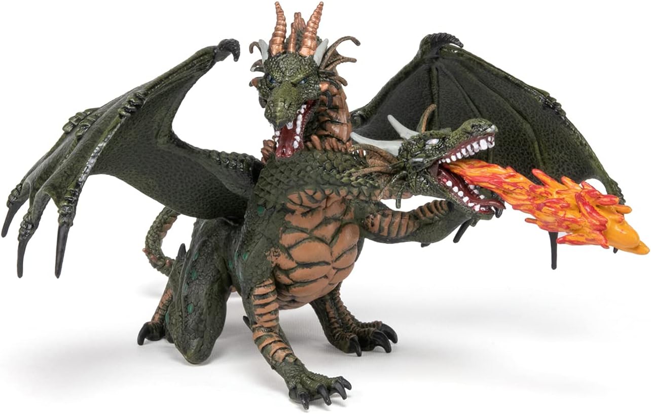 Figurina - Fantasy World - Two Headed Dragon | Papo - 2 | YEO