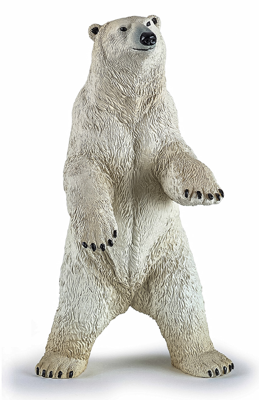 Figurina - Wild Animal Kingdom - Standing Polar Bear | Papo - 7 | YEO