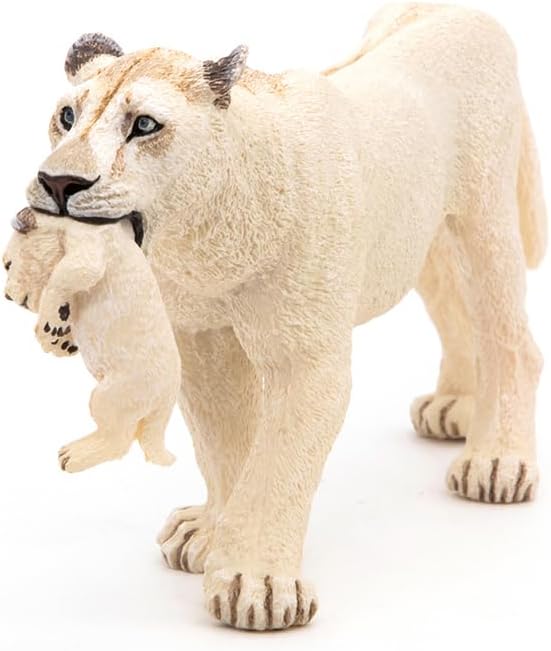 Figurina - Wild Animal Kingdom - White Lioness with Cub | Papo