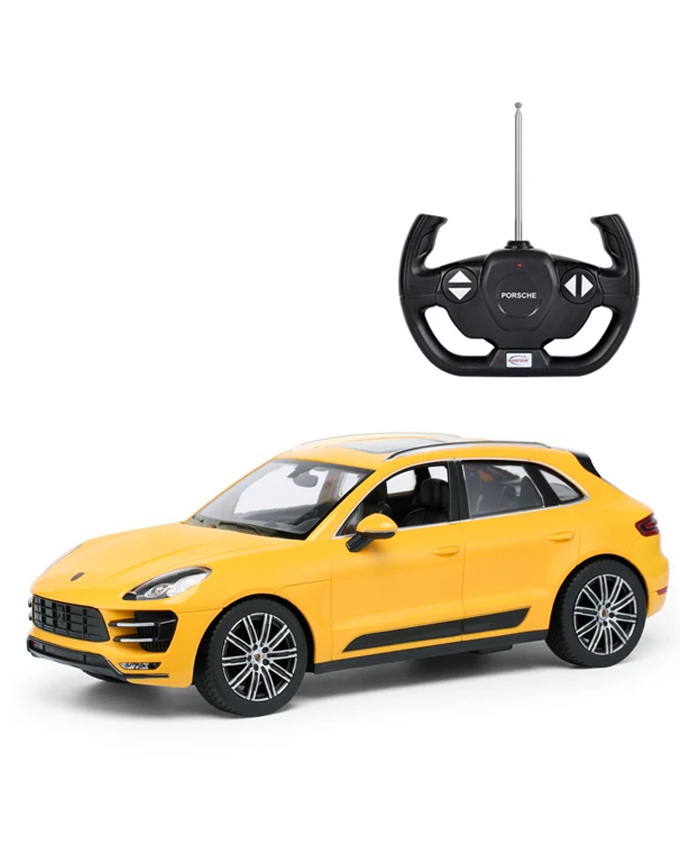 Masina cu telecomanda - Porsche Macan Turbo, Galben | Rastar