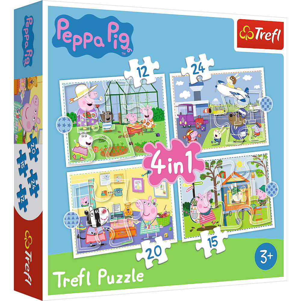 Puzzle 4 in 1 - Peppa Pig | Trefl - 4