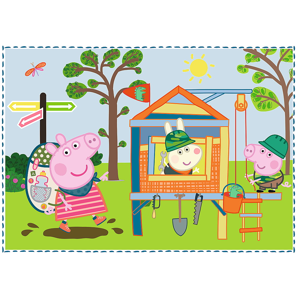 Puzzle 4 in 1 - Peppa Pig | Trefl - 3