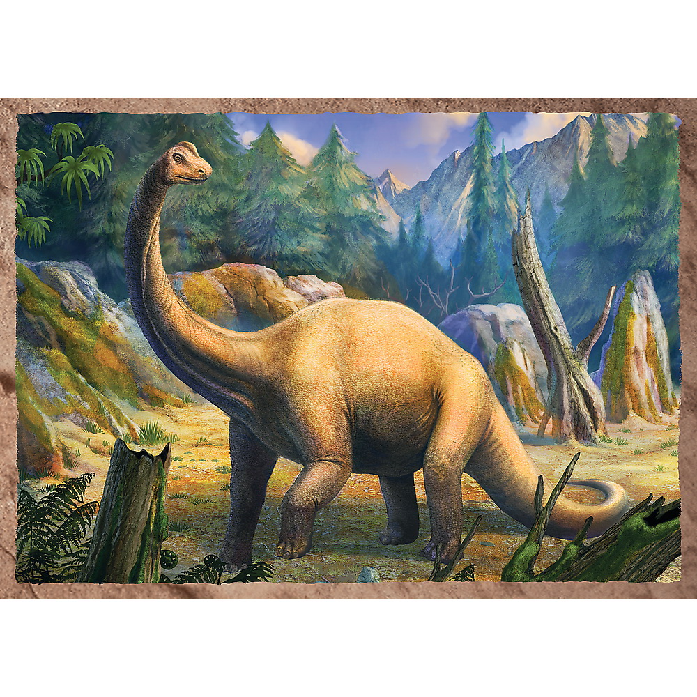 Puzzle 4 in 1 - Dinozaurii interesanti | Trefl - 2