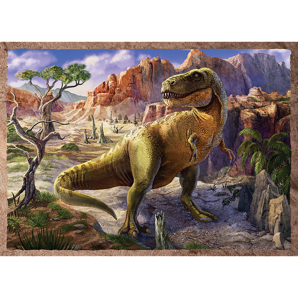 Puzzle 4 in 1 - Dinozaurii interesanti | Trefl - 3