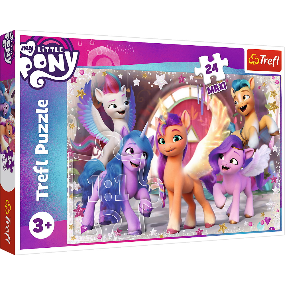 Puzzle 24 maxi piese - My Little Pony - Bucuria poneilor | Trefl - 2 | YEO