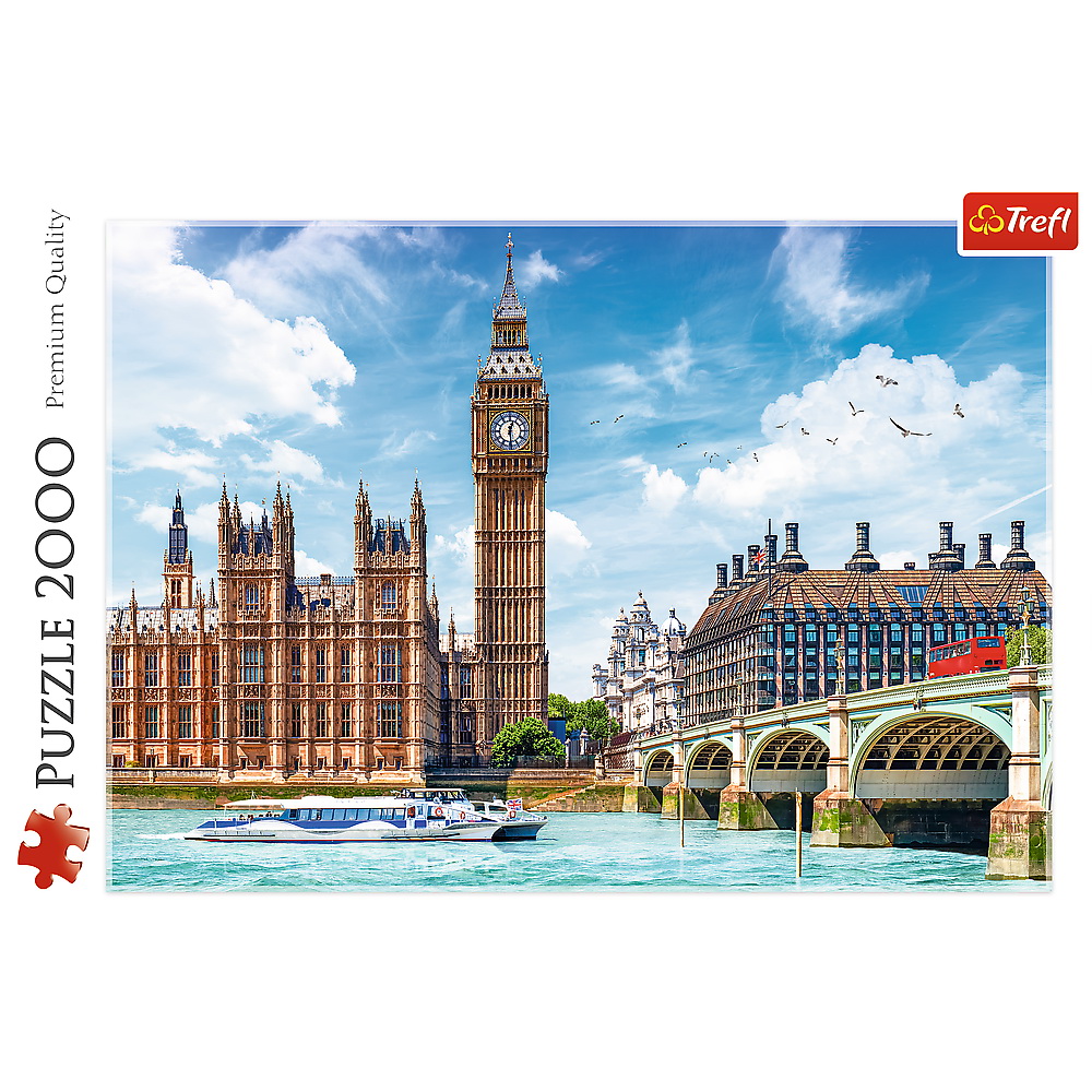 Puzzle 2000 piese - Londra Big Ben | Trefl - 1 | YEO