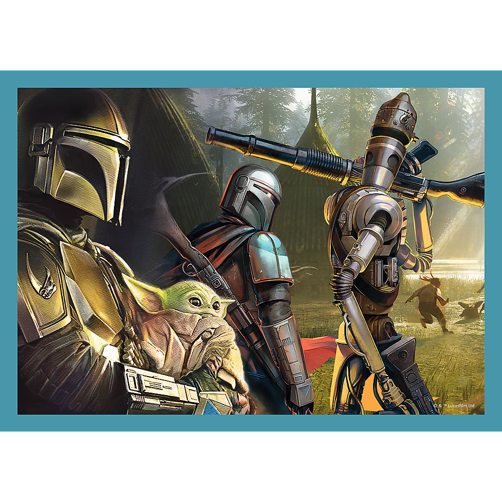 Puzzle 4 in 1 - Star Wars - Mandalorianul | Trefl - 2 | YEO