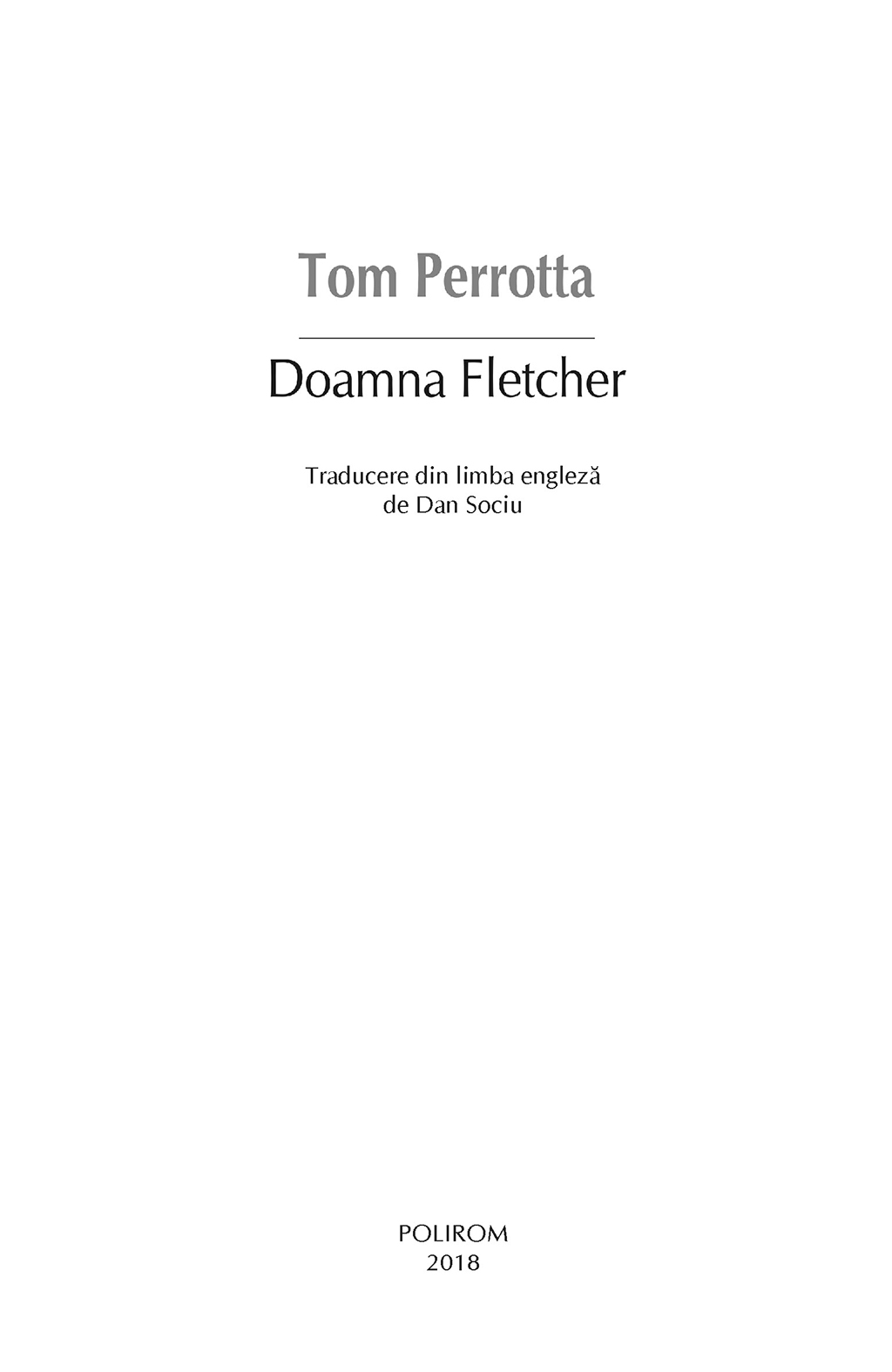 Doamna Fletcher | Tom Perrotta - 5 | YEO