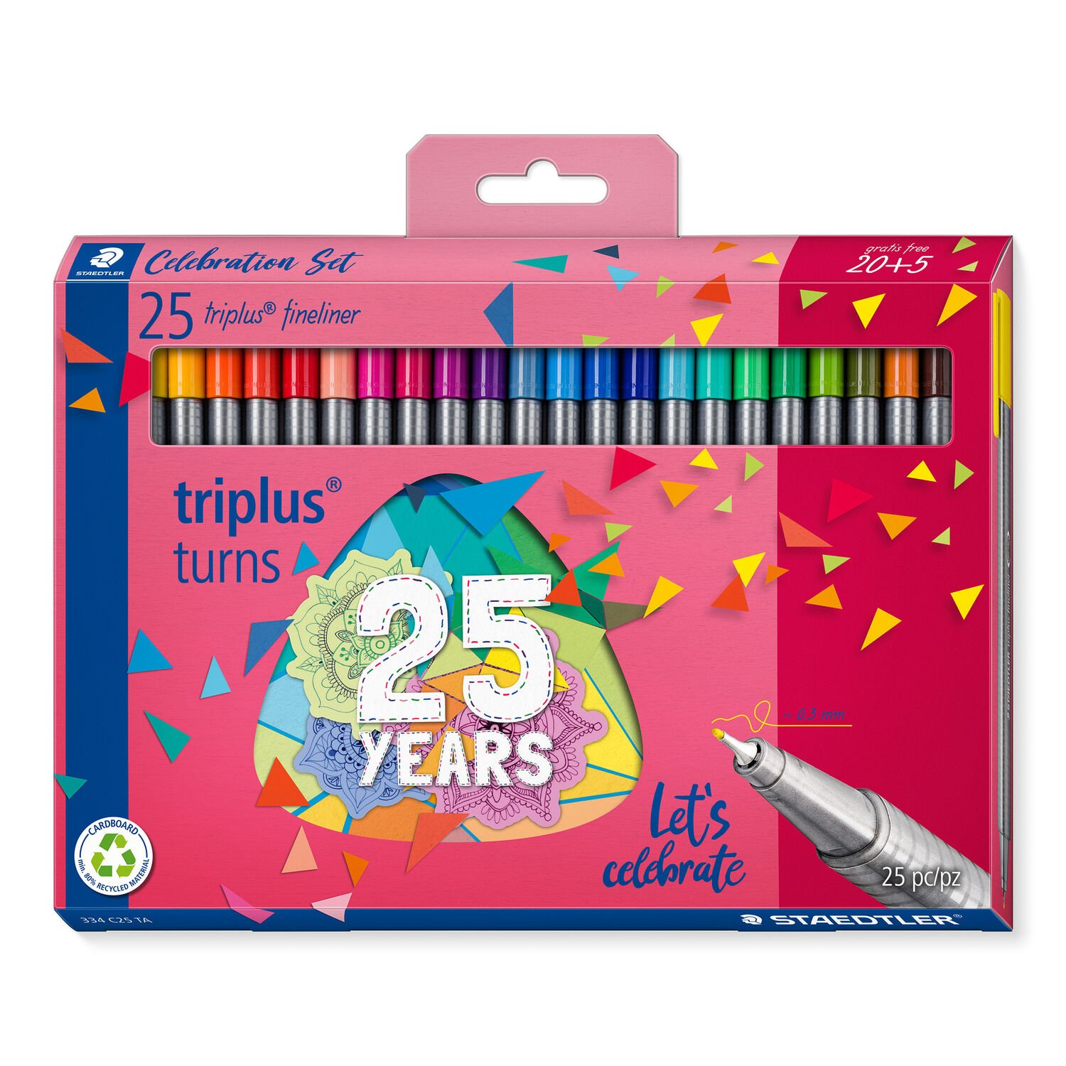 Set 25 fineliner - Tripulus - Anniversary, 0.3 mm | Staedtler