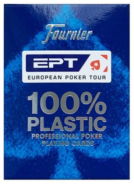  Carti de joc - European Poker Tour, Albastru | Fournier 