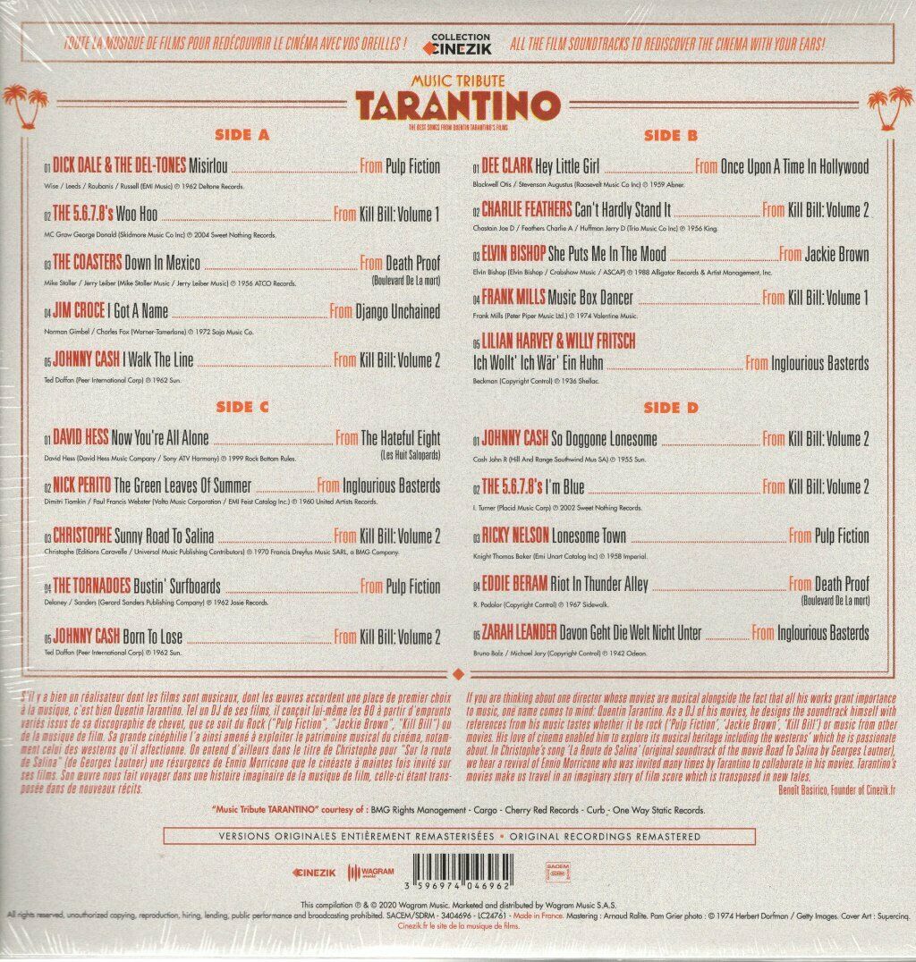 Music Tribute Tarantino - Vinyl | Various Artists - 1 | YEO