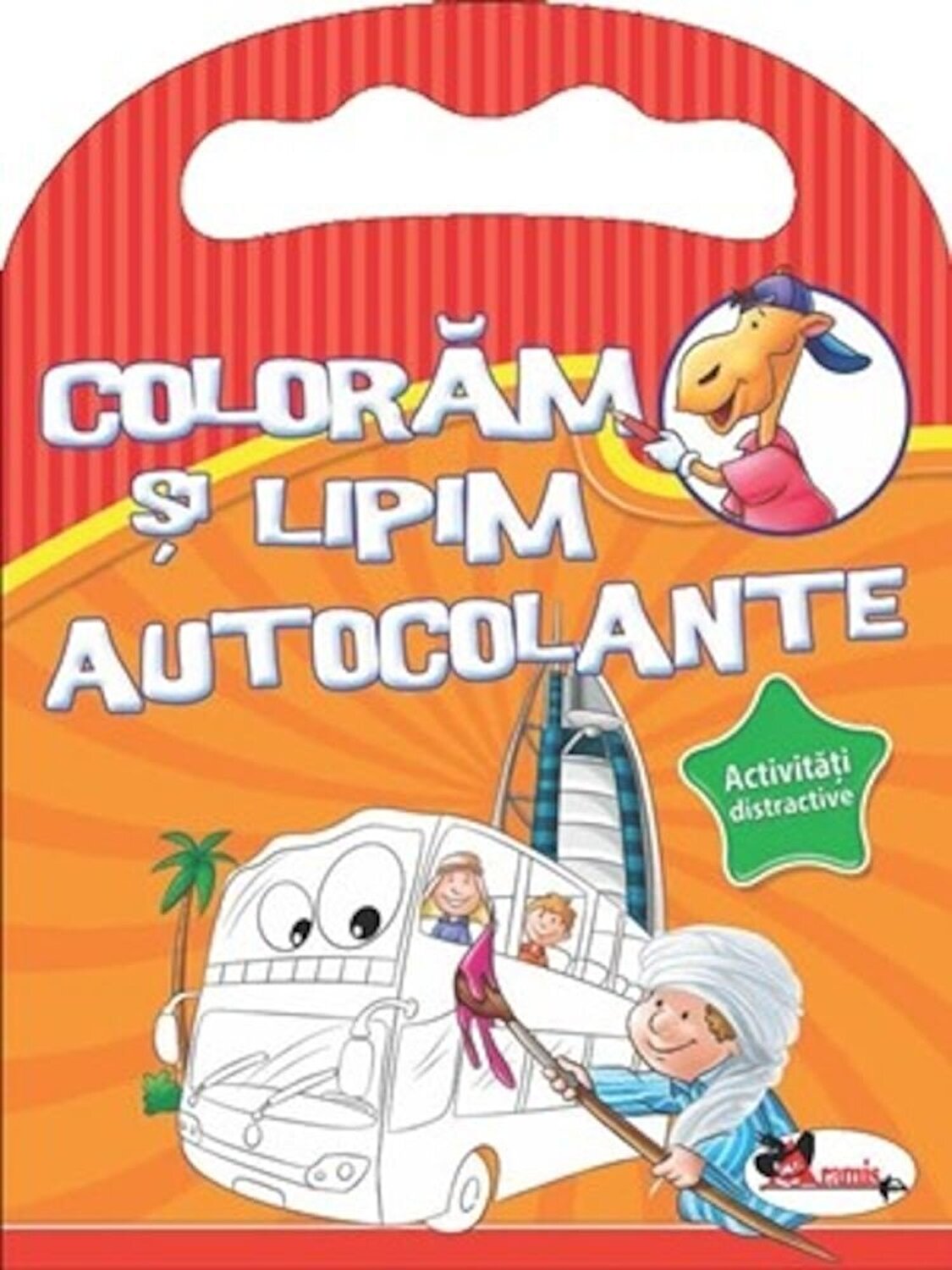 Coloram si lipim autocolante - Activitati distractive |