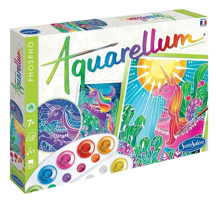 Set creativ - Aquarellum Phospho - Unicorni | Sentosphere - 2 | YEO