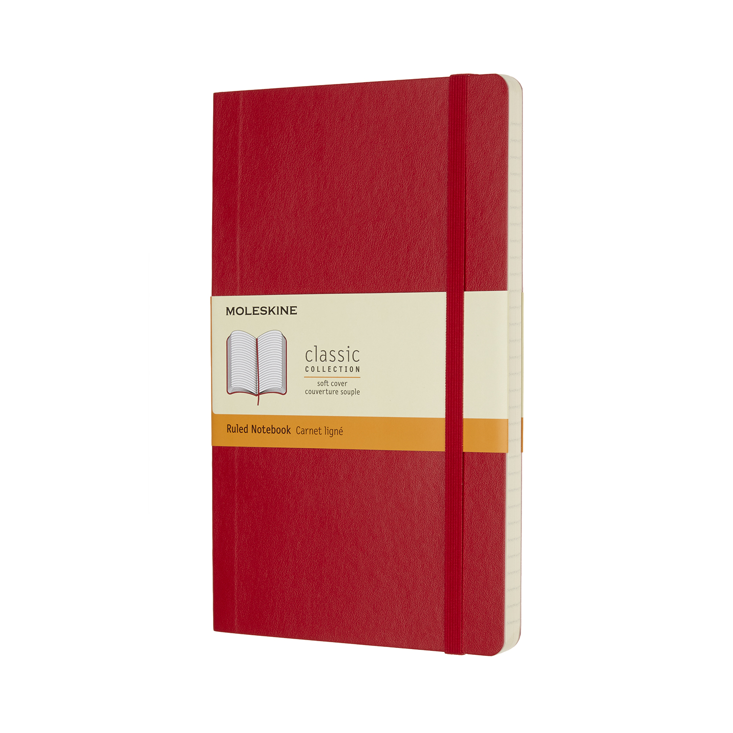 Carnet Moleskine - Scarlet Red Large Ruled Notebook Soft | Moleskine