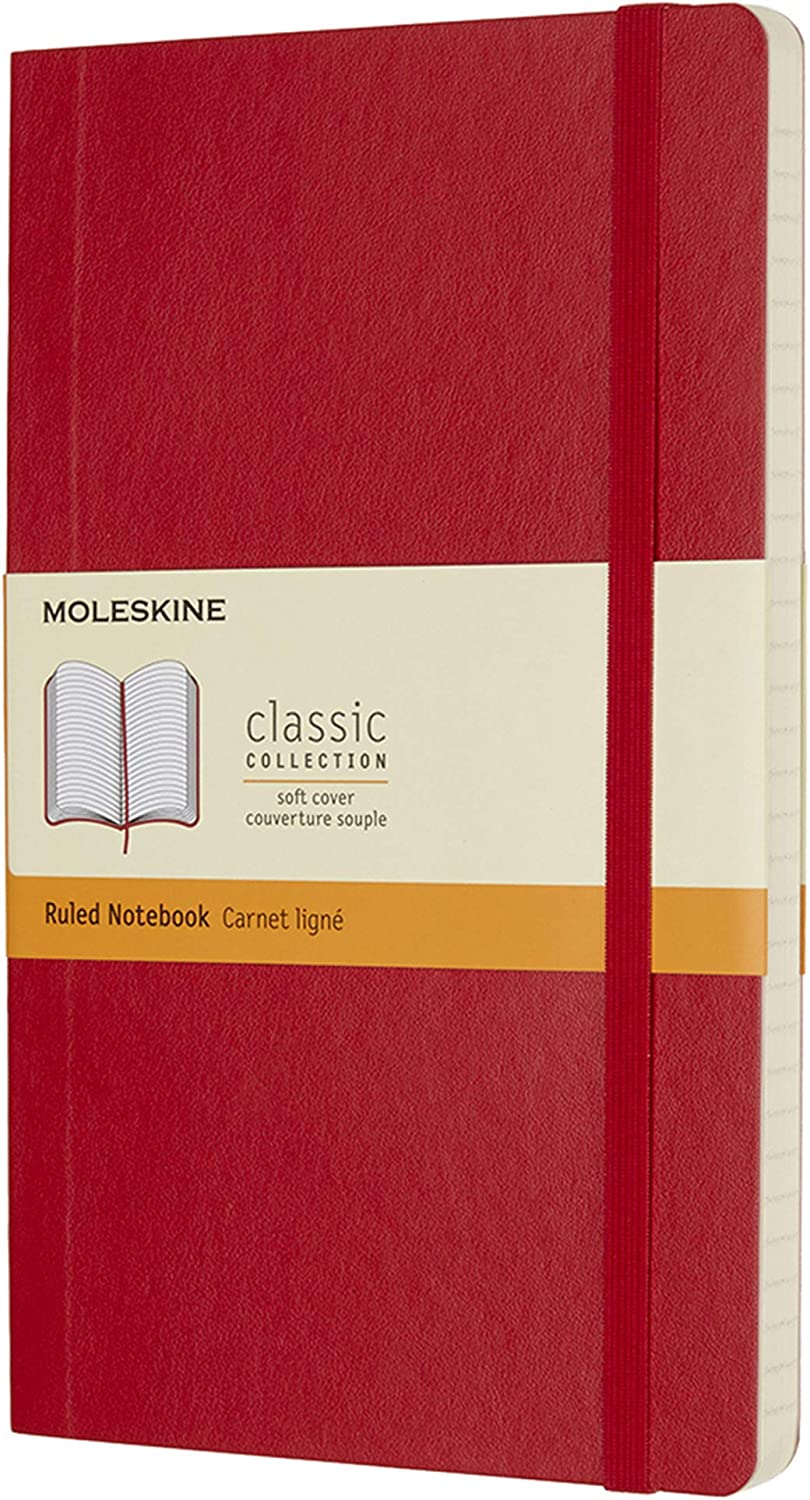 Carnet - Moleskine Classic - Soft Cover, Large, Ruled - Scarlet Red | Moleskine