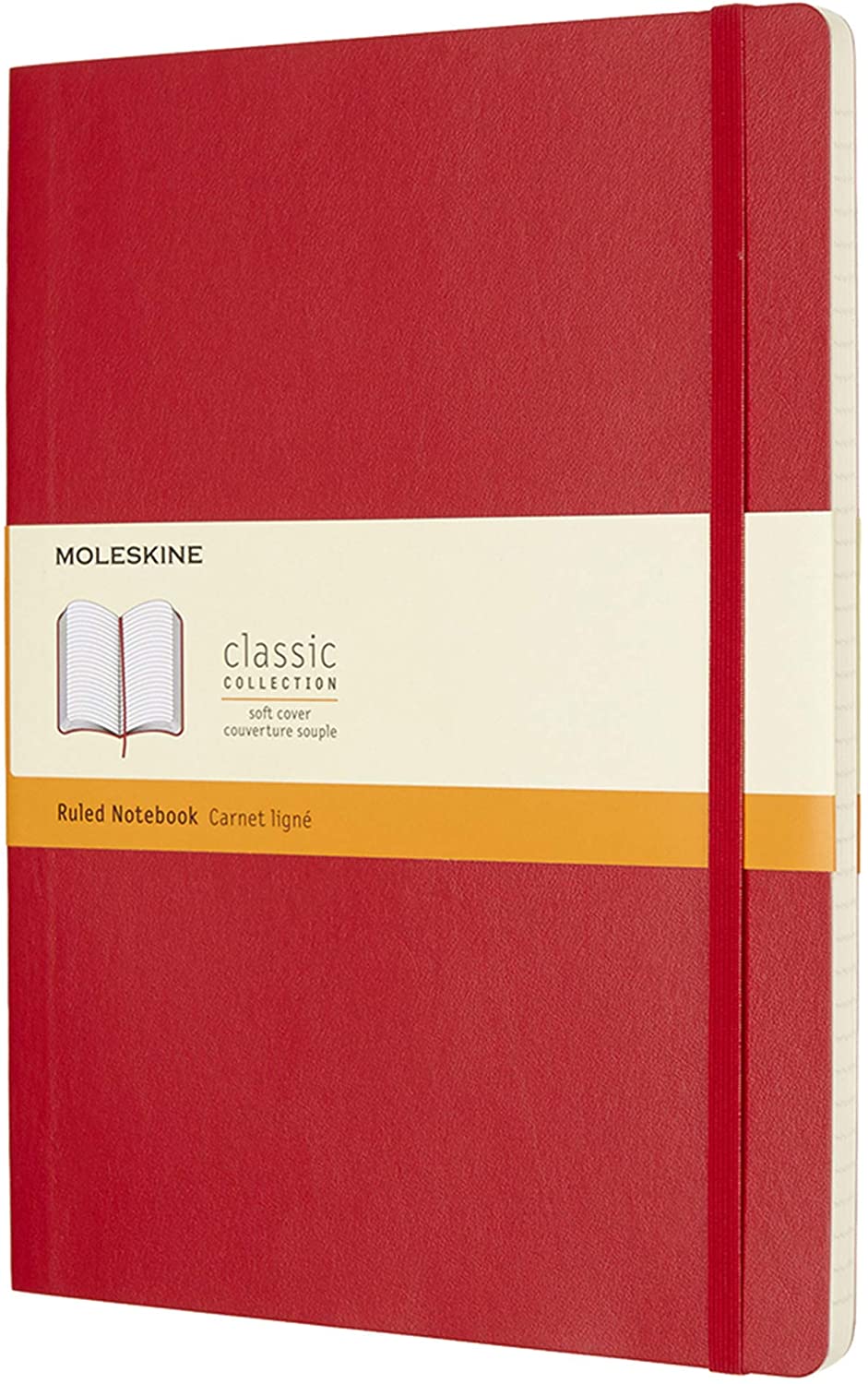 Carnet - Moleskine Classic - X-Large, Soft Cover, Ruled - Scarlet Red | Moleskine - 4 | YEO