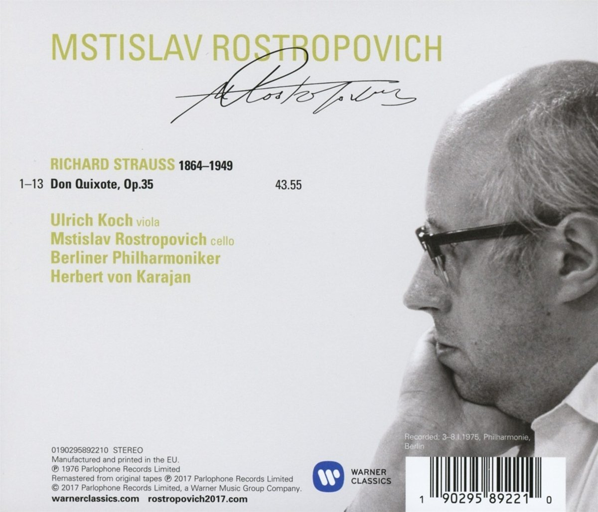 R. Strauss: Don Quixote | Berliner Philharmoniker, Herbert von Karajan, Mstislav Rostropovich - 1 | YEO