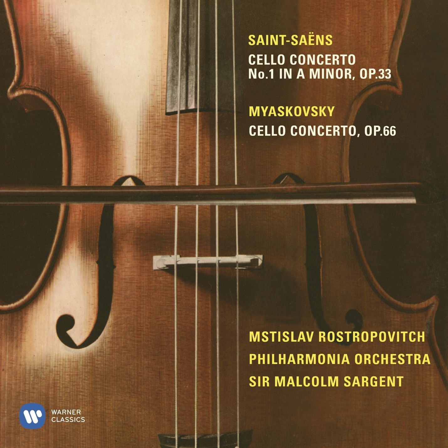 Miaskovsky: Cello Concerto; Saint-Saens: Cello Concerto No. 1 | Sir Malcom Sargen, Philharmonia Orchestra, Mstislav Rostropovich