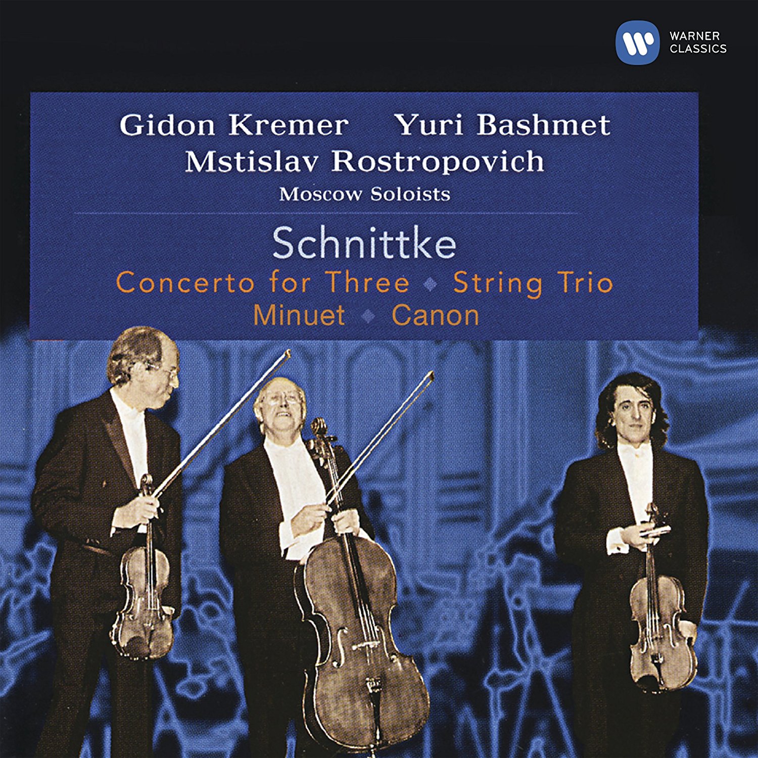 Schnittke: Concerto for Three, String Trio, Minuet | Gidon Kremer, Mstislav Rostropovich, Yuri Bashmet