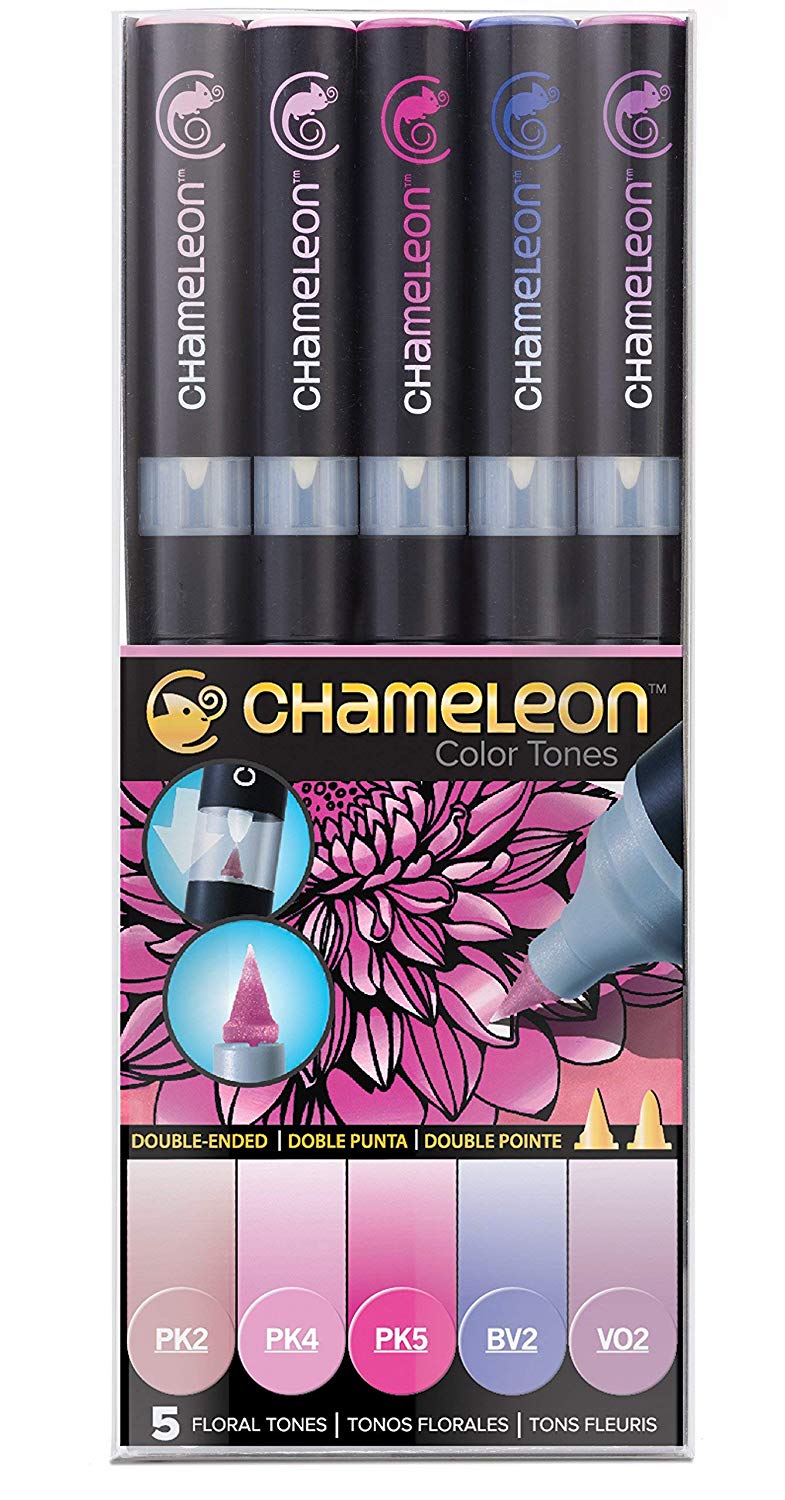 Set 5 markere - Chameleon Flower Tones | Chameleon Pens