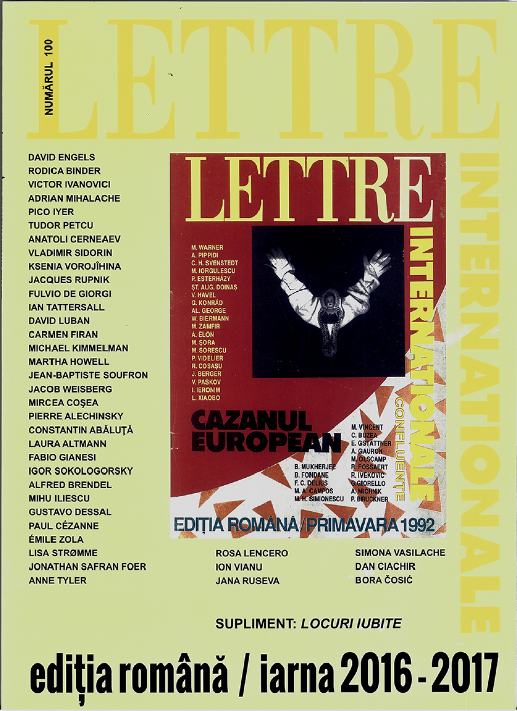 PDF Lettre Internationale nr. 100 Iarna 2016-2017 | carturesti.ro Reviste