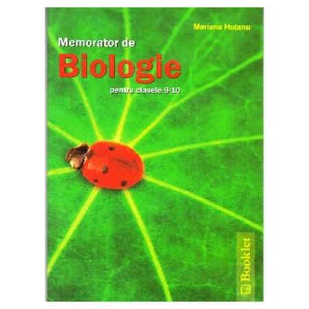 Memorator de Biologie 9 -10 | Mariana Hutanu Booklet Carte