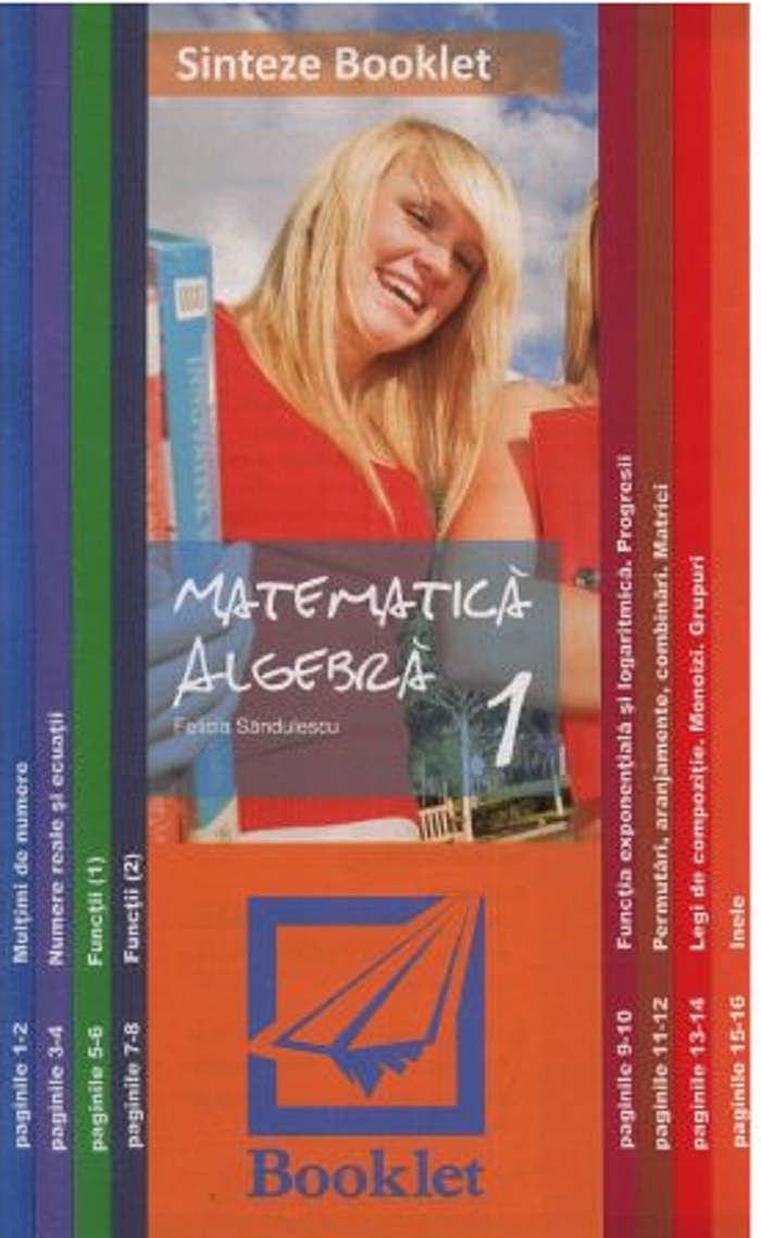 Sinteze matematica – algebra | Felicia Sandulescu Booklet Materii