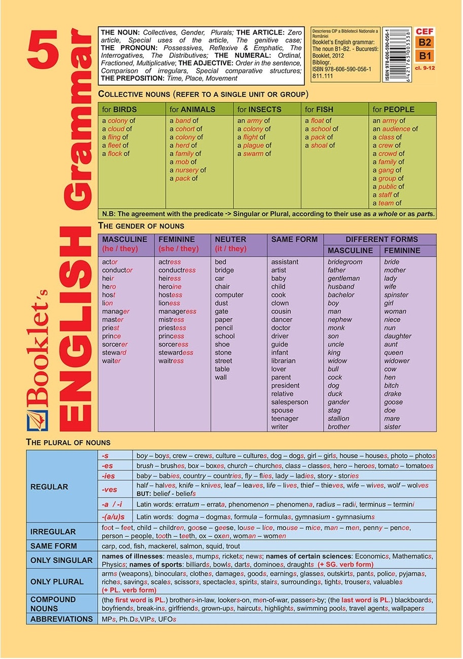 Pliant Booklet\'s English Grammar 5 |