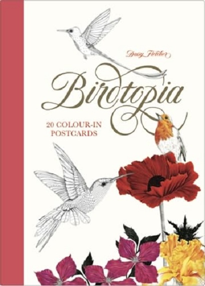 Carte postala de colorat - Birdtopia - mai multe modele | Littlehampton Book