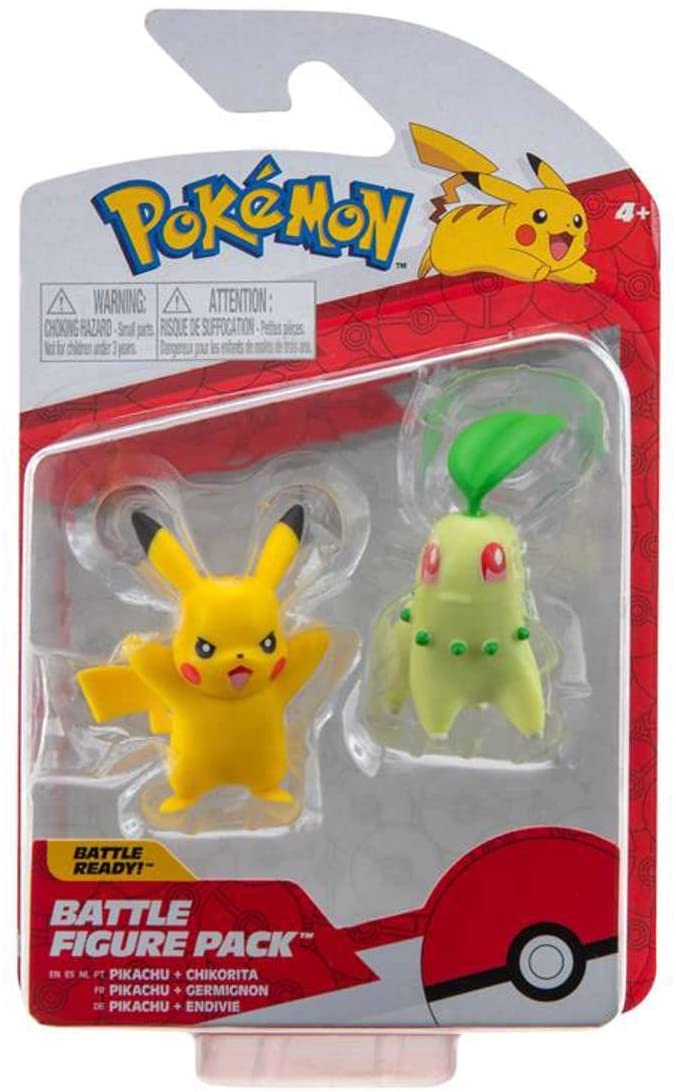 Set figurine - Pokemon - Chikorita and Pikachu | Jazwares image