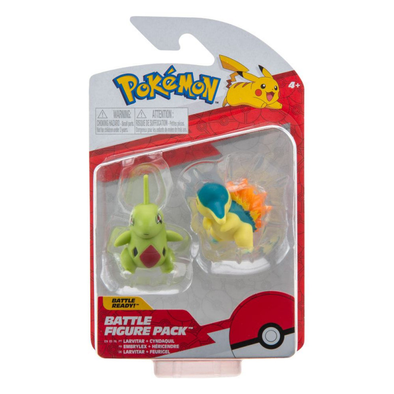 Set figurine - Pokemon - Larvitar and Cyndaquil | Jazwares