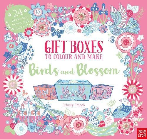 The Colouring Book of Beautiful Gift Boxes - Birds and Blossom |