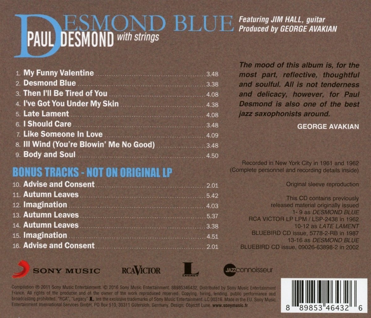 Desmond Blue | Paul Desmond - 1 | YEO