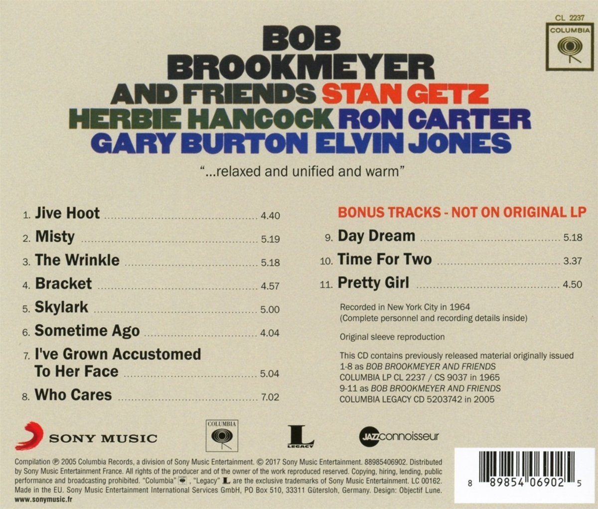 Bob Brookmeyer & Friends | Bob Brookmeyer - 1 | YEO