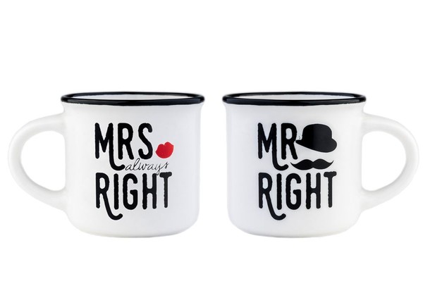 Set 2 cesti pentru espresso - Mr & Mrs | Legami