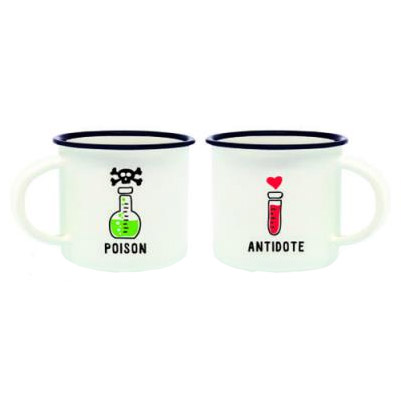 Set 2 cesti pentru espresso - Poison & Antidote | Legami
