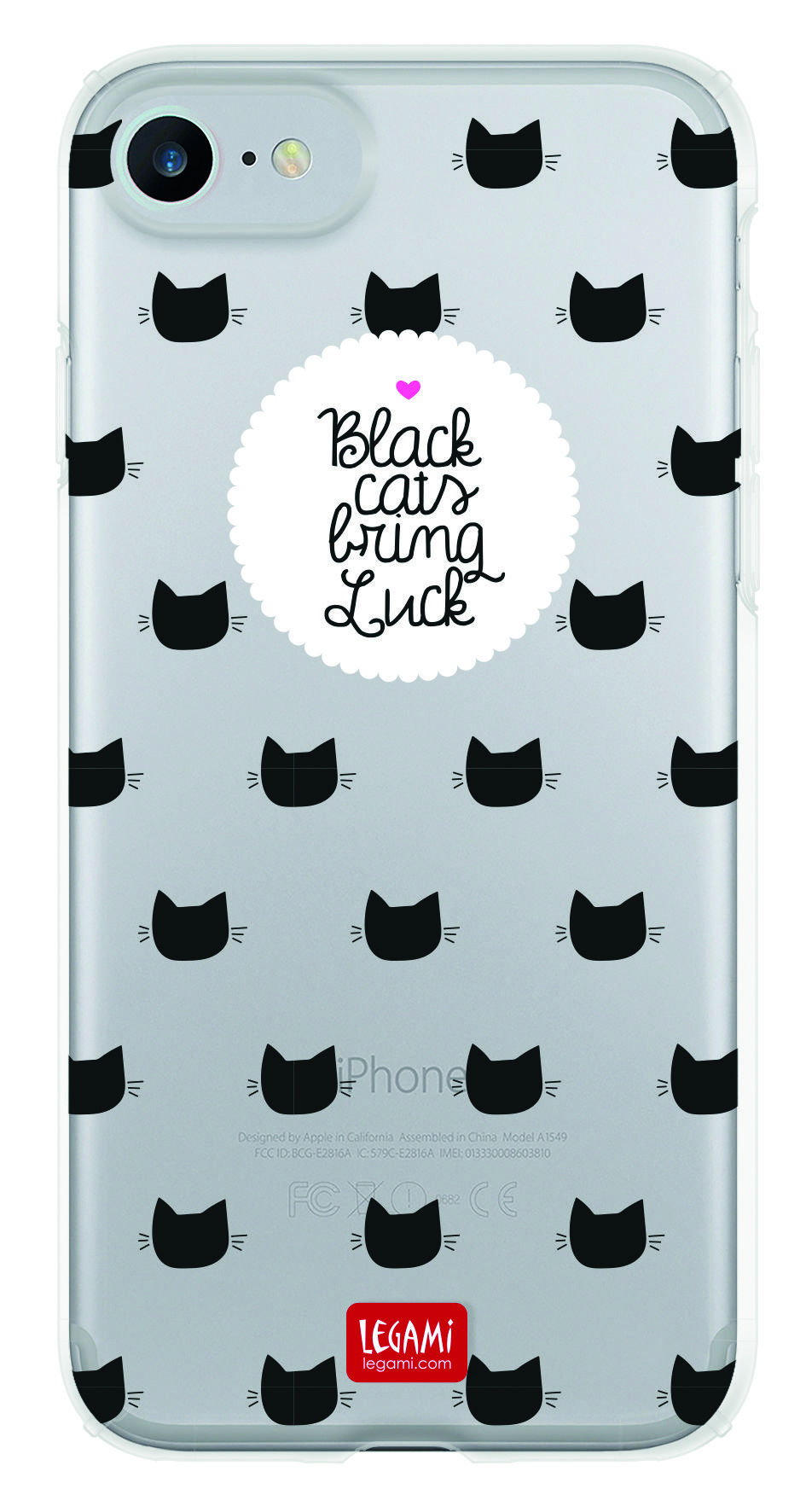  Carcasa Iphone 7 - Black Cats | Legami 