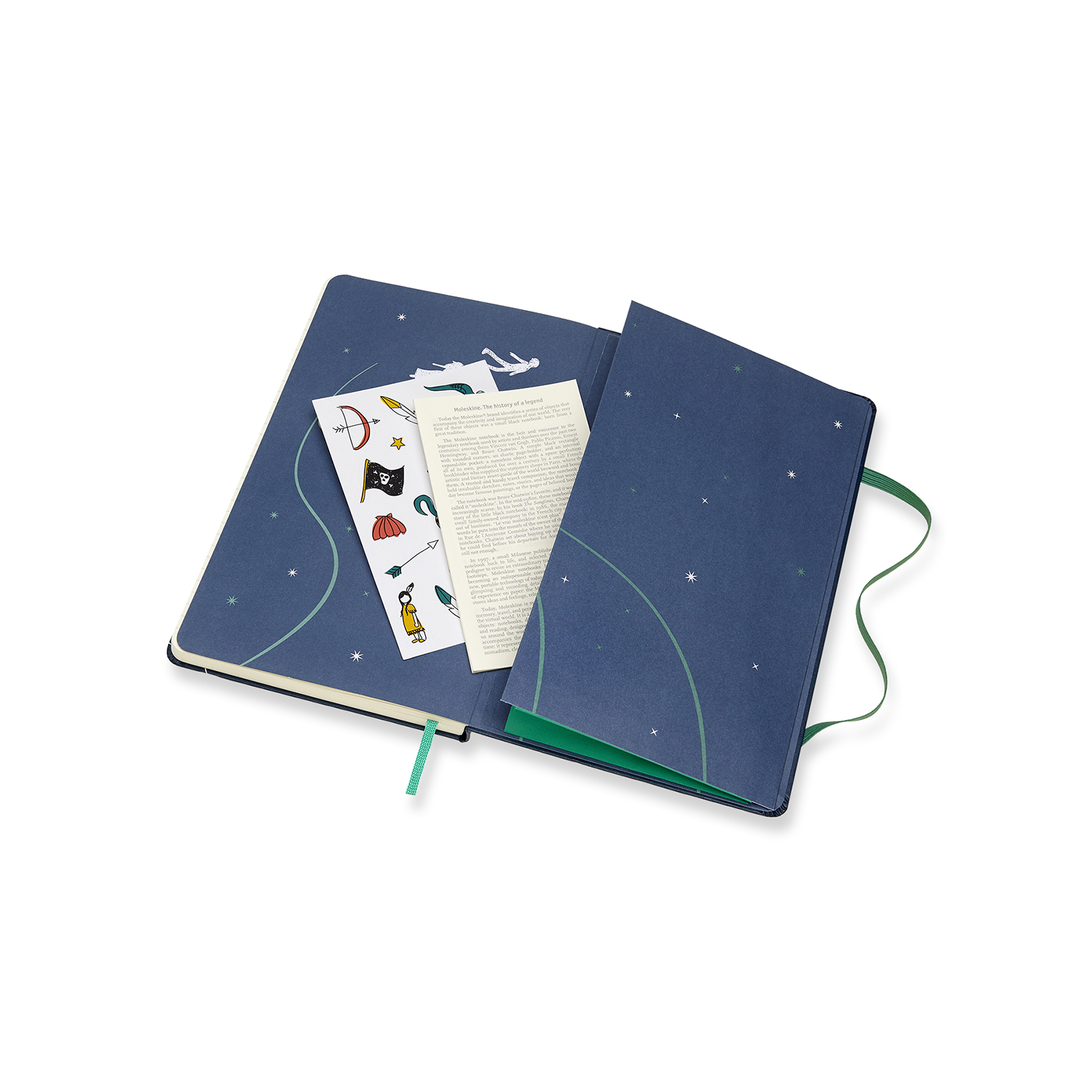 Carnet - Moleskine Peter Pan Limited Edition Pirates Sapphire Blue Large Ruled Notebook Hard | Moleskine