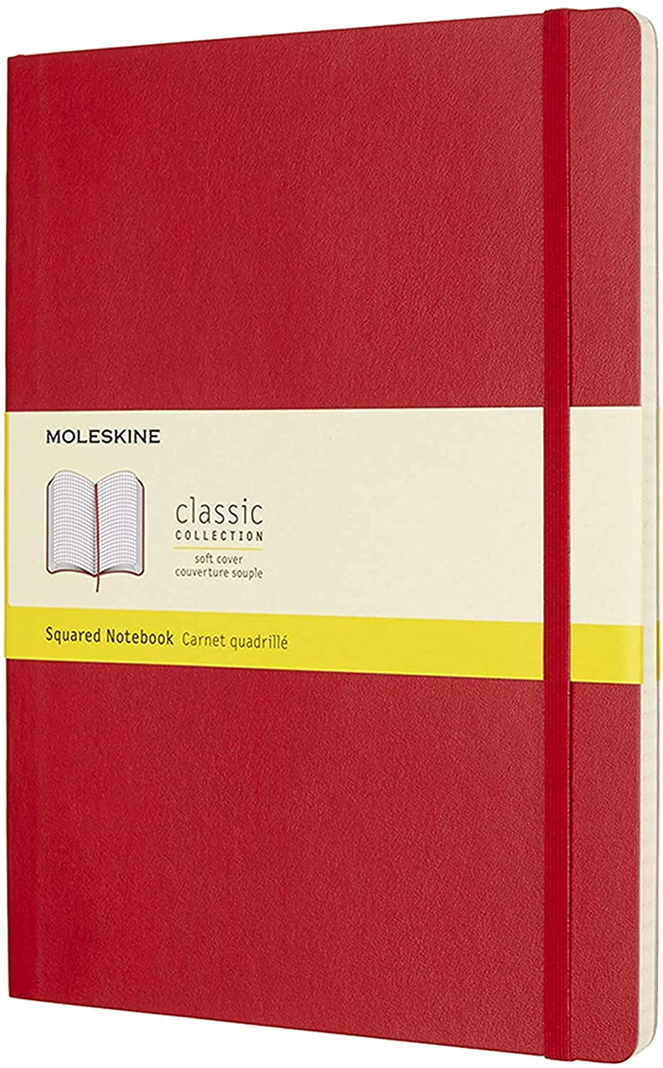 Carnet - Moleskine Classic - Extra Large, Squared, Soft Cover - Scarlet Red | Moleskine