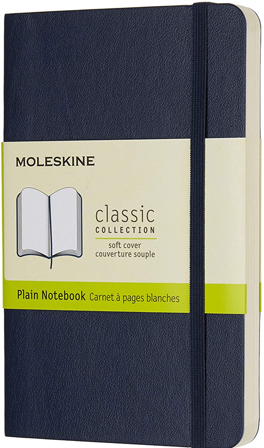 Carnet - Moleskine Classic - Pocket, Soft Cover, Plain - Sapphire Blue | Moleskine