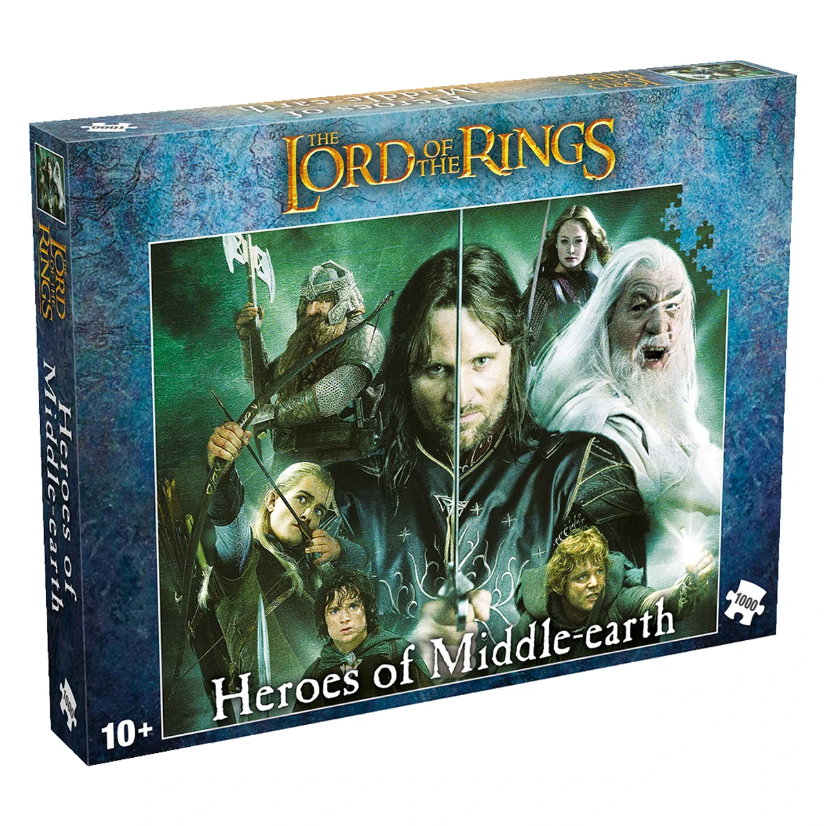 Puzzle - Lord Of the Rings - Heroes of Middlearth, 1000 piese | Winning Moves
