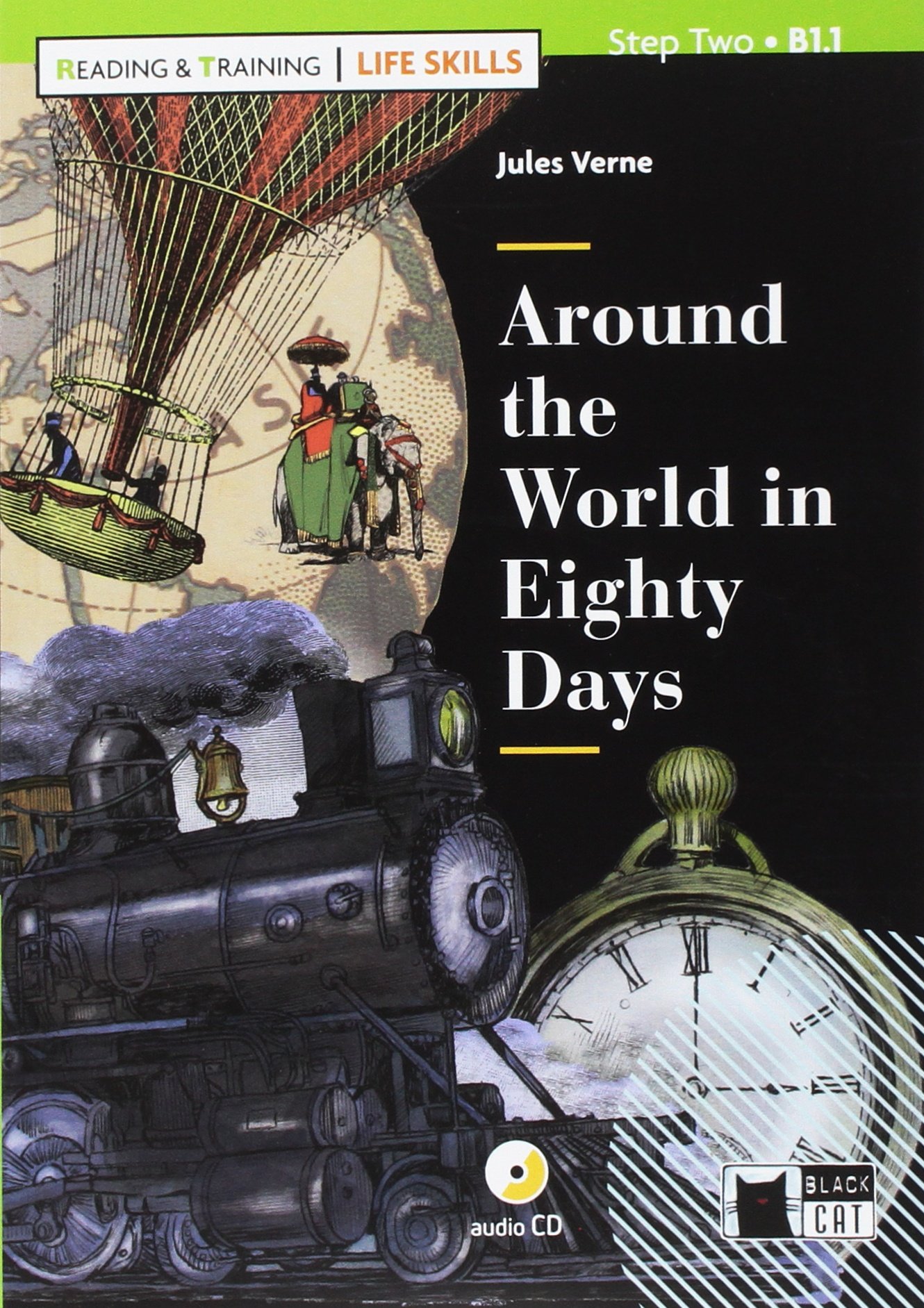 Reading & Training - Life Skills: Jules Verne - Around the World in Eighty Days + CD | Jane Cadwallader