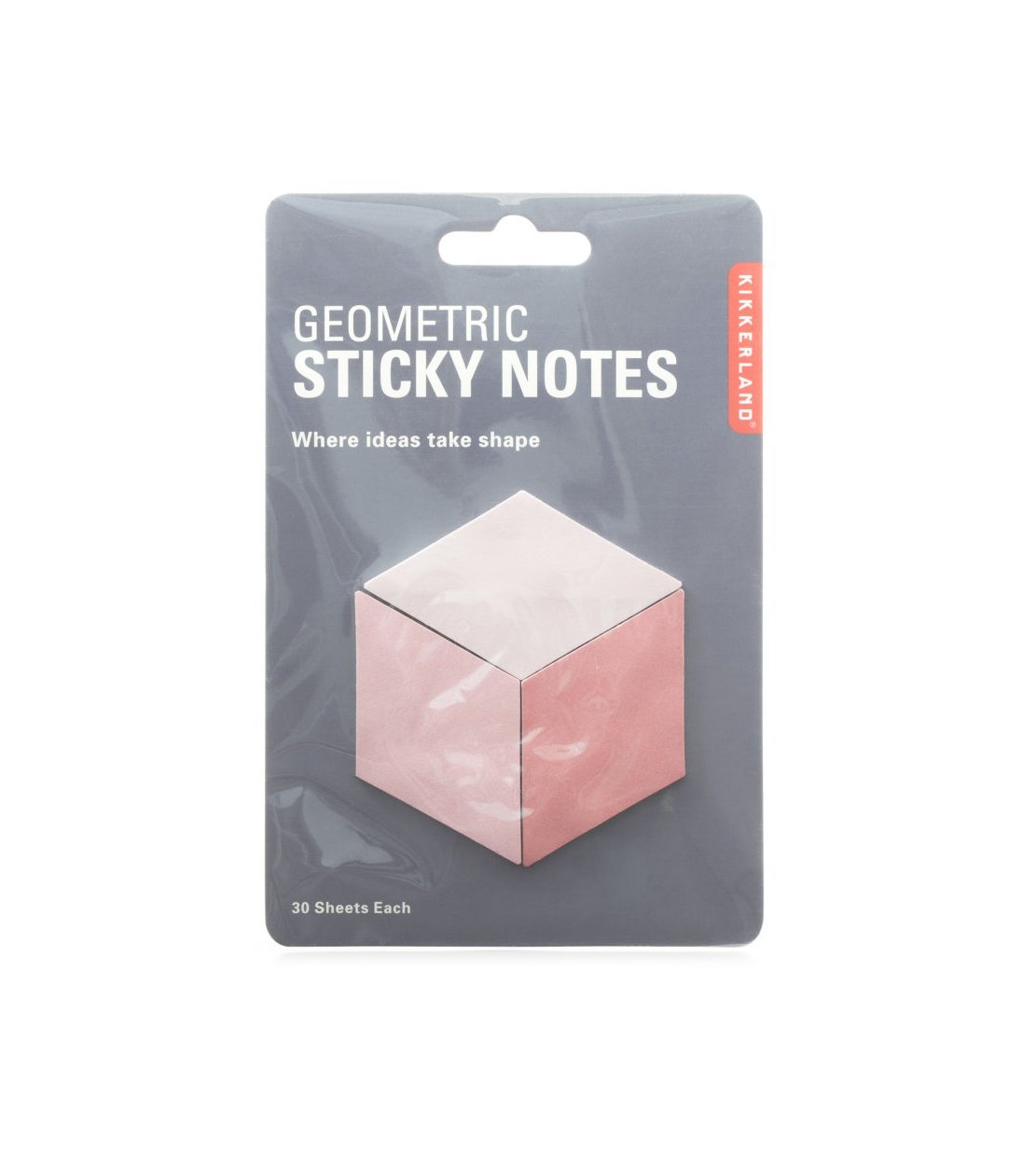 Pink Geometric Sticky Notes | Kikkerland - 1 | YEO