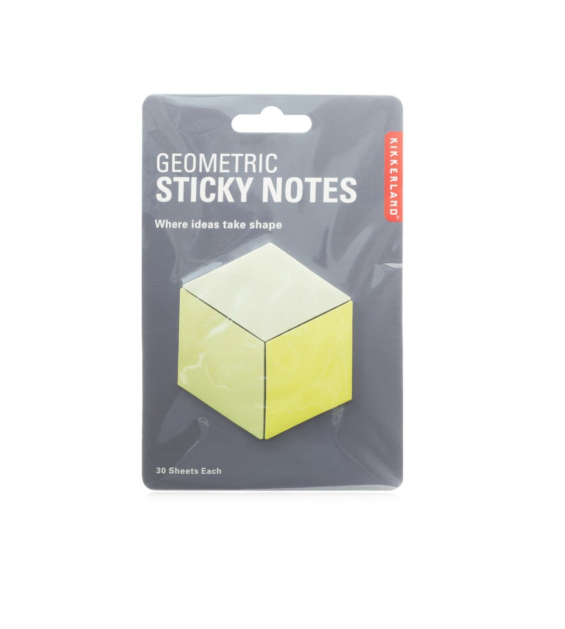 Yellow Geometric Sticky Notes | Kikkerland - 1 | YEO