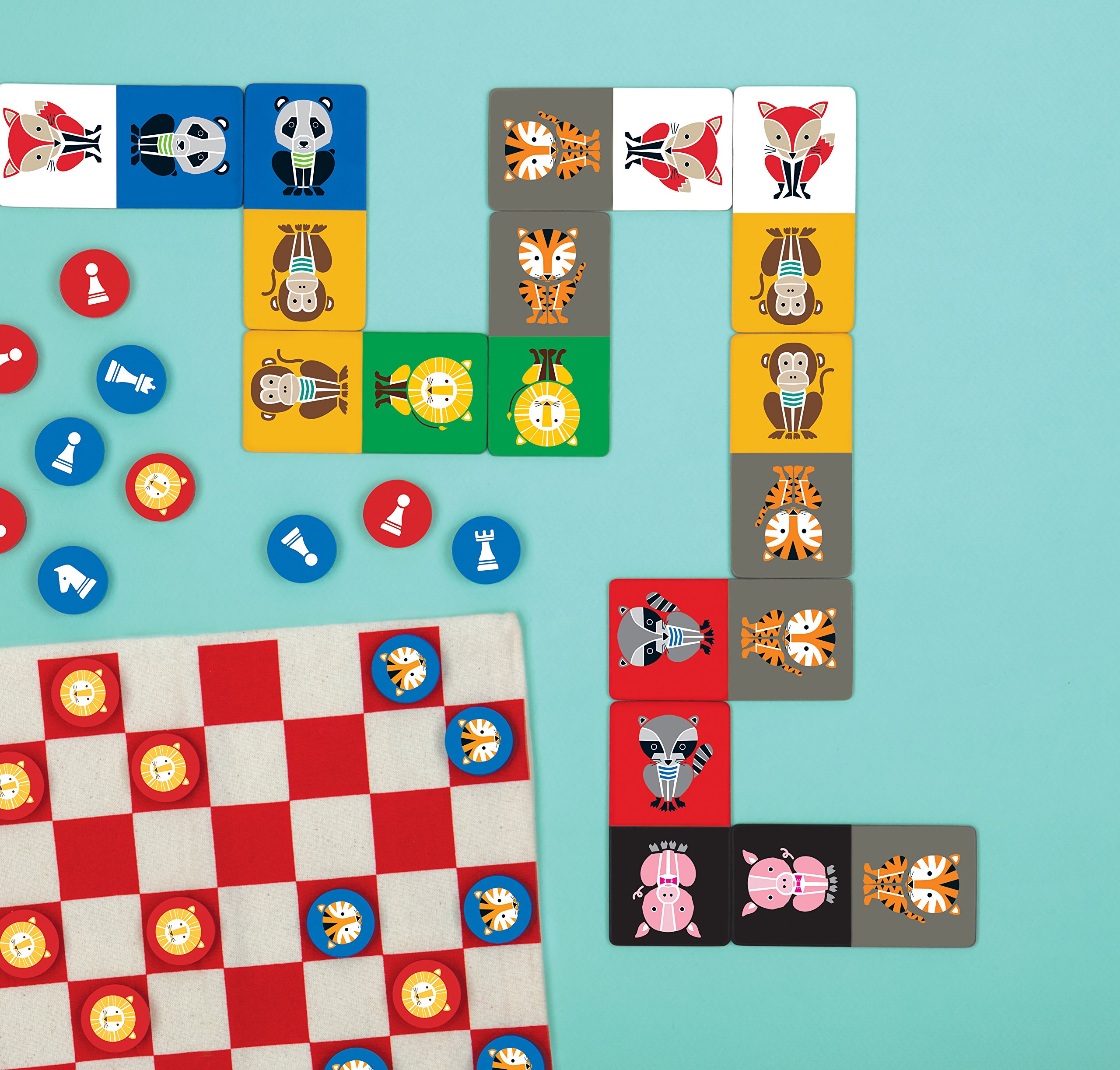 Joc - Games to go - Dominoes Geometric Animals | Mudpuppy - 2