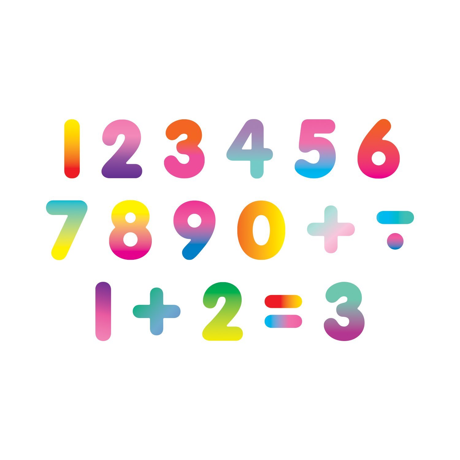 Set 40 magneti din lemn cu numere si operatori numerici | Mudpuppy